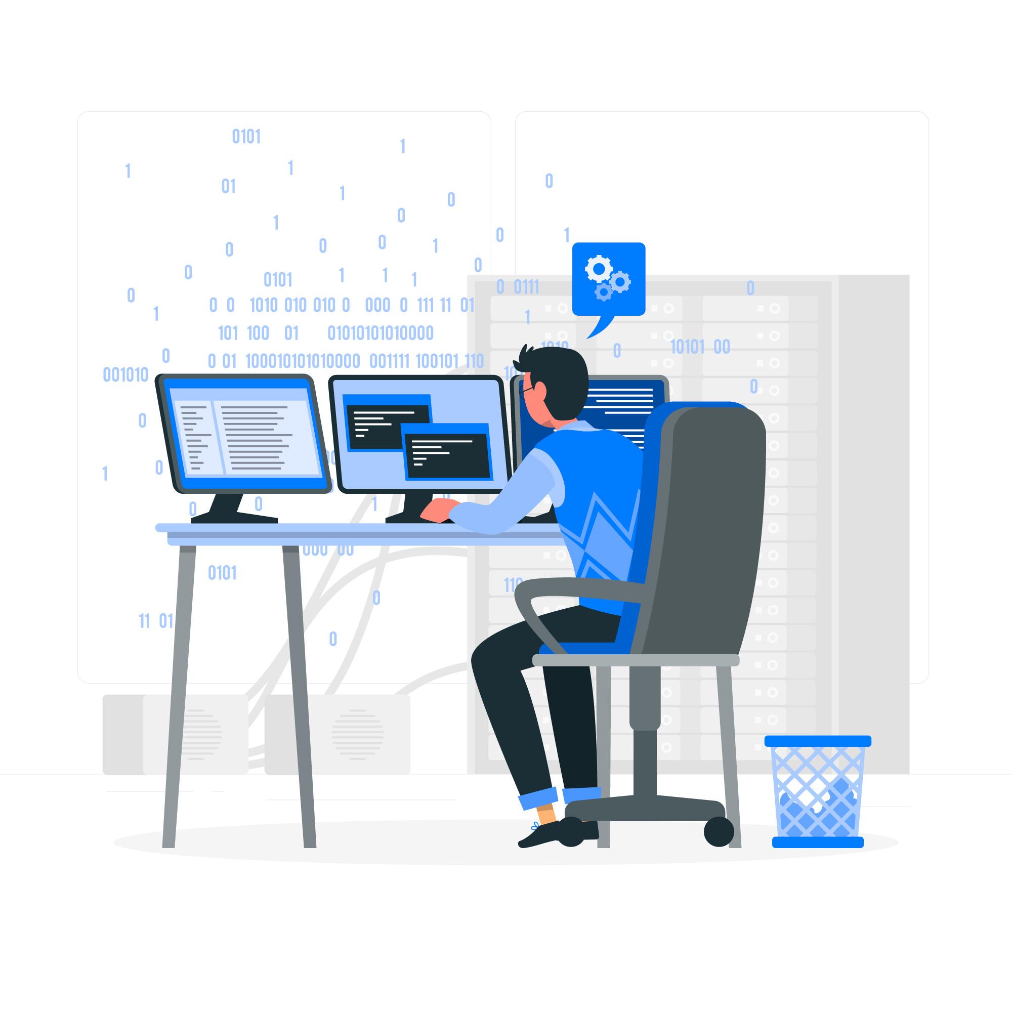 Backend Development Service Illustration